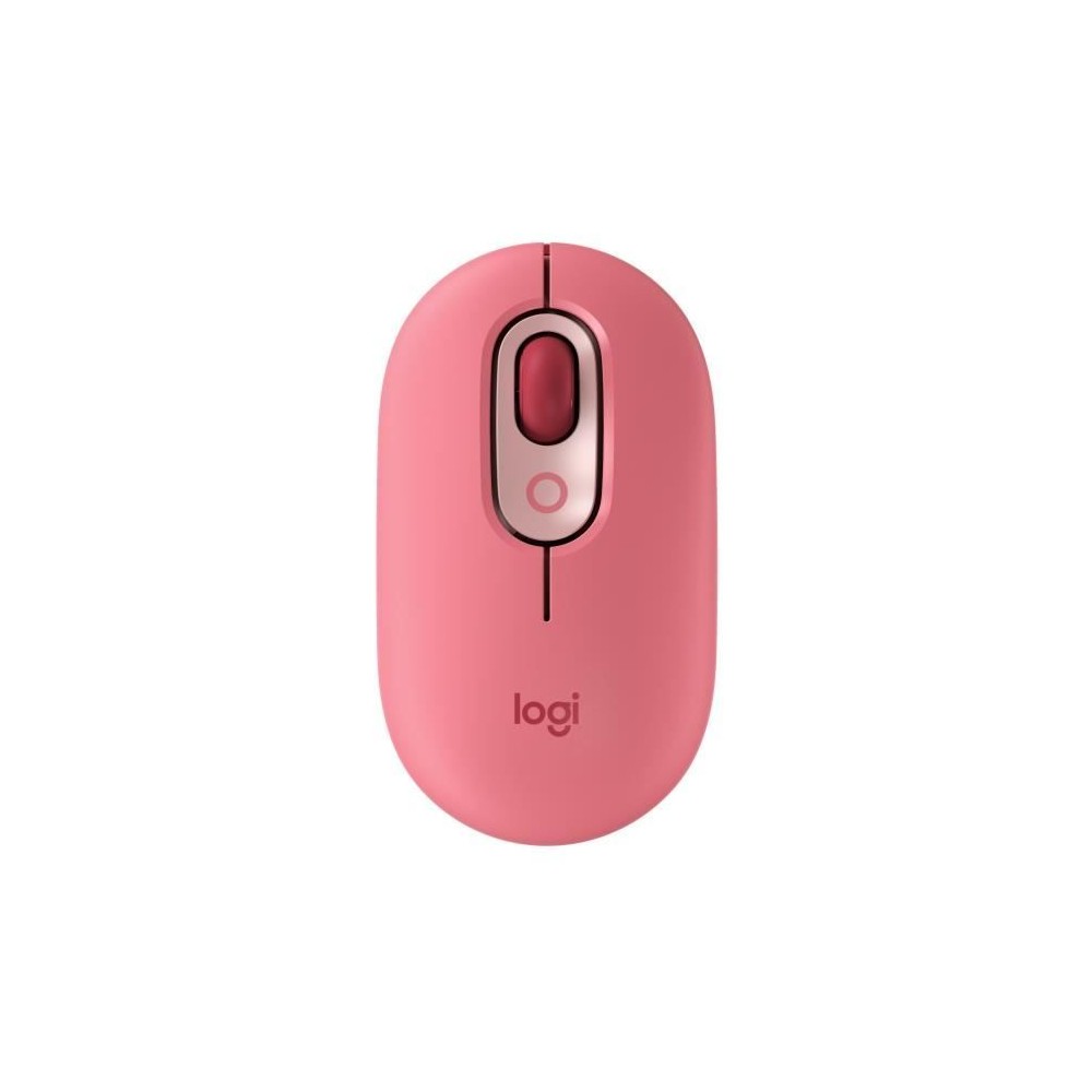 Souris - Sans fil - Logitech - Pop Mouse - avec Emoji - Rose