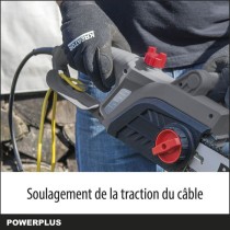 Powerplus Tronçonneuse Électrique POWEG10110 - 2200 W, Guide de 400