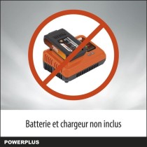 Dual Power Tronçonneuse a Batterie POWDPG7576 - 40 V,Guide de 350 mm,