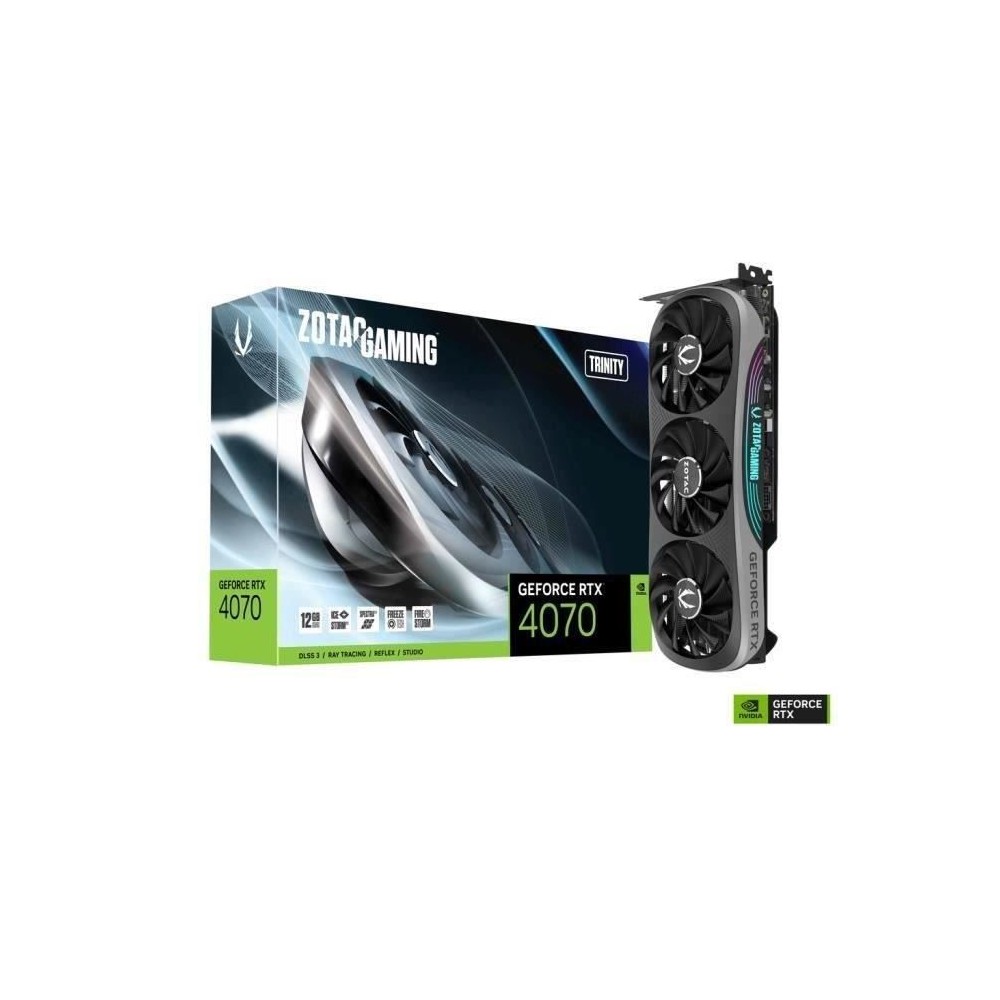 ZOTAC - Nvidia - Carte Graphique - GeForce RTX 4070 Trinity - 12Go