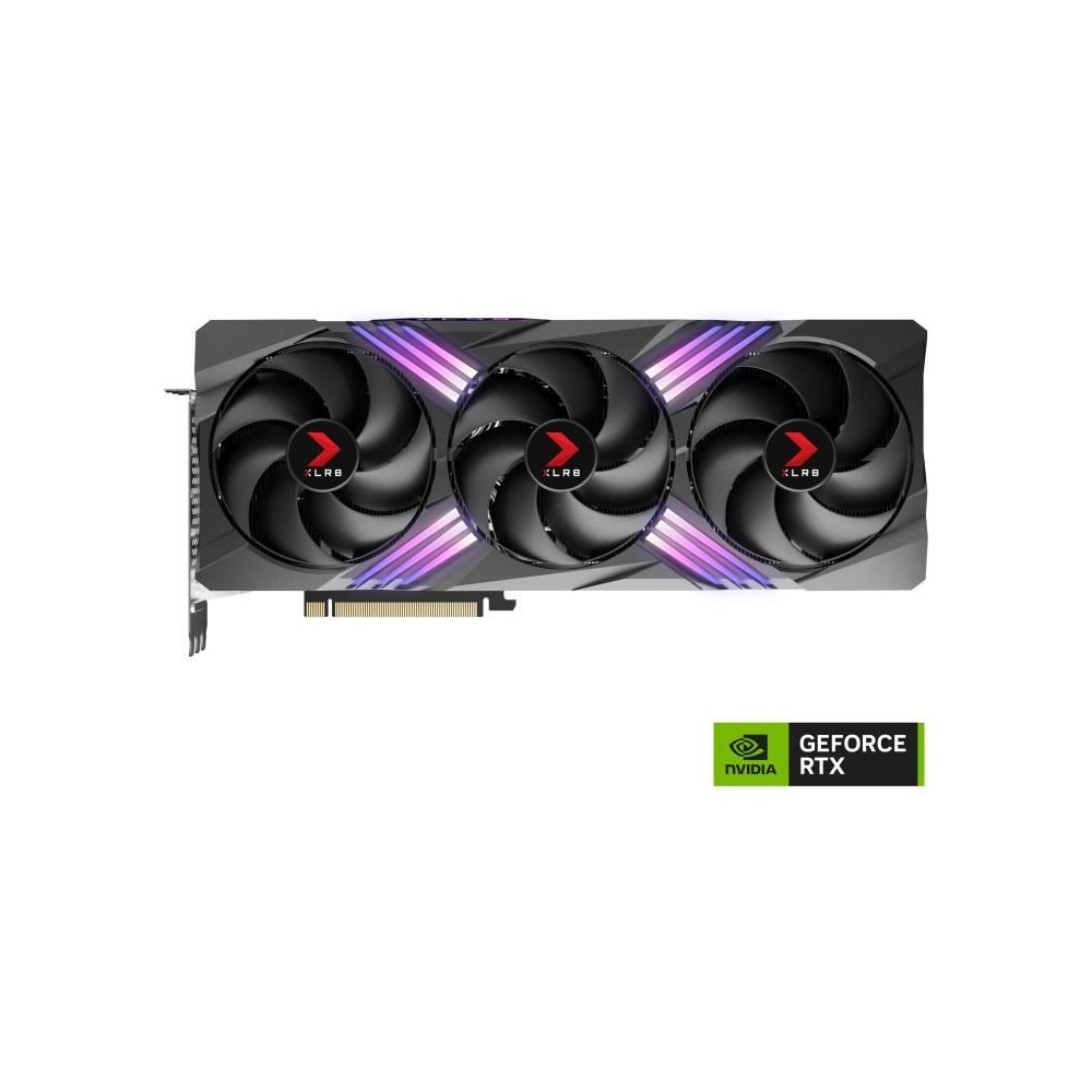 PNY - Carte graphique - GeForce™ RTX 4070 Ti SUPER™ 16GB XLR8 Gaming VERTO™ EPIC-X RGB™ Overclocked Triple Fan DLSS 3