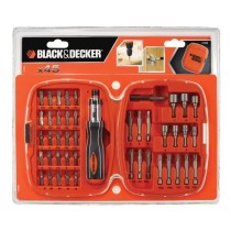 Kit Tournevis et Embouts a Cliquet (45 pieces) BLACK+DECKER - A7039-XJ