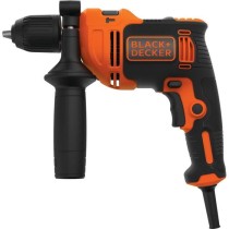 Perceuse a percussion filaire - BLACK+DECKER - BEH710-QS - 710W - Poignée latérale - 4 forets de perçage