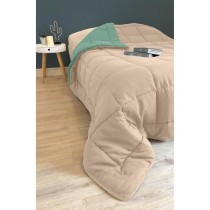 POYET MOTTE Couette Microfibre 400g/m² CALGARY - 200 x 200 cm - Beige