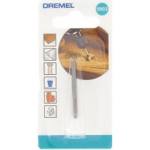 Fraise en carbure de tungstene DREMEL 9903 - Diametre 3,2 mm - Bout cône - Pour sculpter et graver le bois/métal