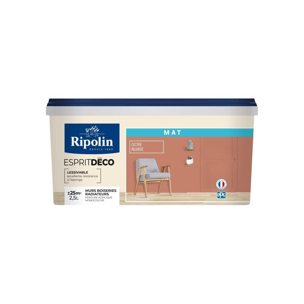 RIPOLIN Peinture esprit deco multi-supports 2,5l