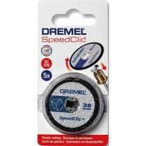 Lot de 5 disques DREMEL S476 EZ SpeedClic pour découper les plastiques et PVC - Ø 38mm, épaisseur 1,2mm