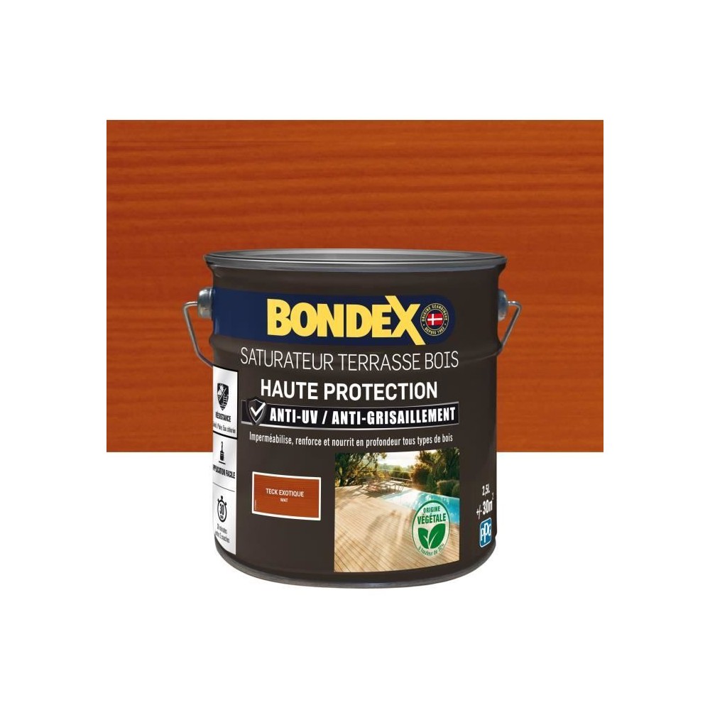 BONDEX - Saturateur - Teck - Mat - 2,5L