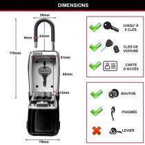 Armoire de sécurité Masterlock Boîte a clés 5420EURD Format M