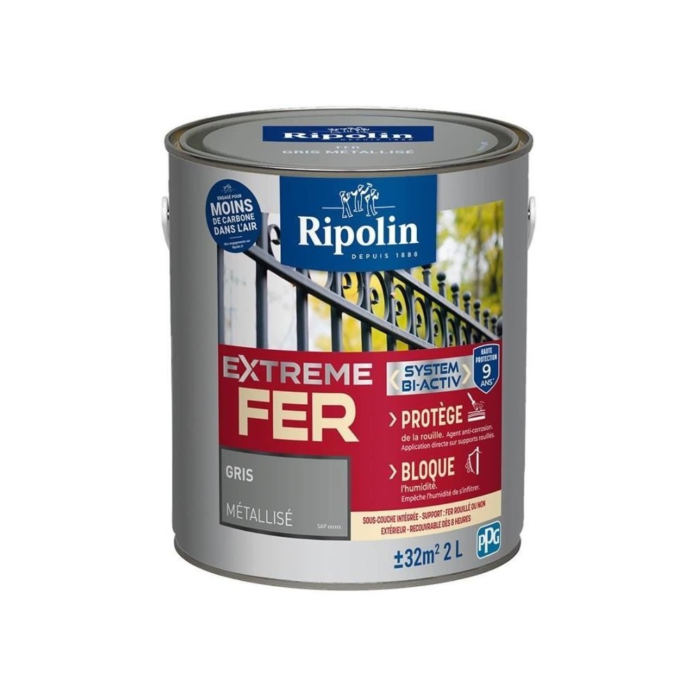 Peinture fer - RIPOLIN - 395994 - Metal - 2 L