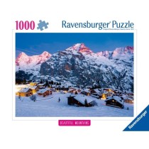 Puzzle 1000 pieces L‘Oberland bernois, Mürren (Highlights), Adultes