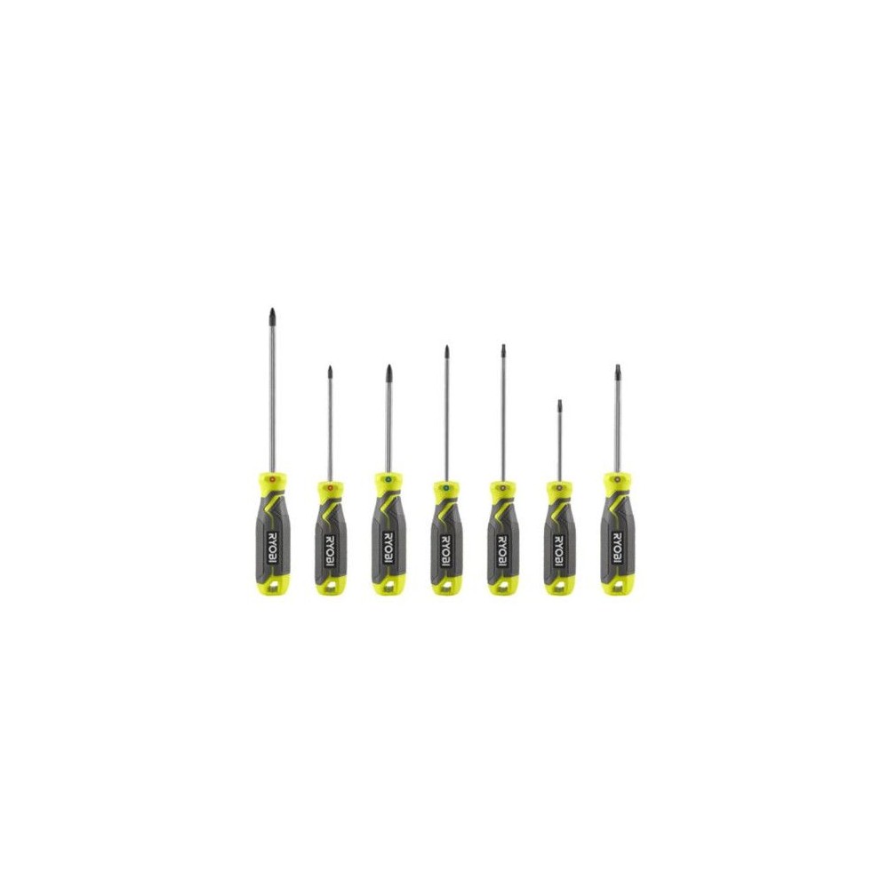 Jeu de 7 tournevis magnétiques RYOBI - RHSDS7PC