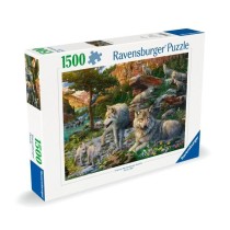 Puzzle 1500 pieces Loups au printemps, Adultes & enfants des 14 ans, P