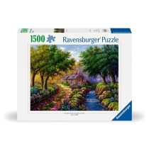 Ravensburger-Puzzle 1500p-Cottage au bord de la riviere-Adultes & enfa