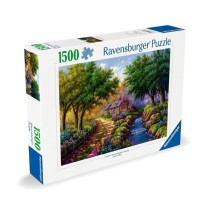 Ravensburger-Puzzle 1500p-Cottage au bord de la riviere-Adultes & enfa