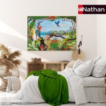 Nathan-Puzzle 1500 pieces-Jungle animée/Alain Thomas-Adultes et enfan