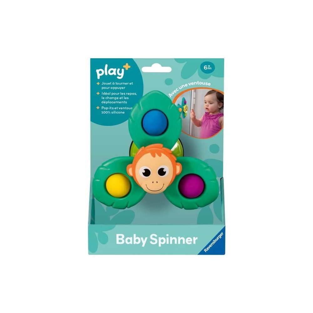 Ravensburger play+, Baby Spinner - Orang-outan , 6-36 mois, Premier â