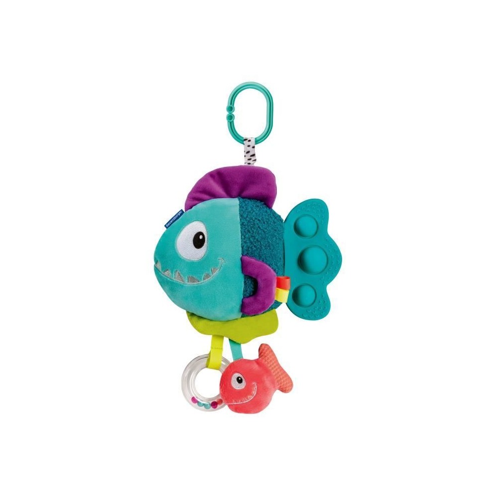 Ravensburger play+, Peluche pop-it - Piranha bleu, 6-36 mois, Premier