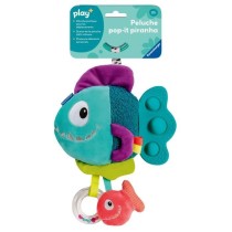 Ravensburger play+, Peluche pop-it - Piranha bleu, 6-36 mois, Premier