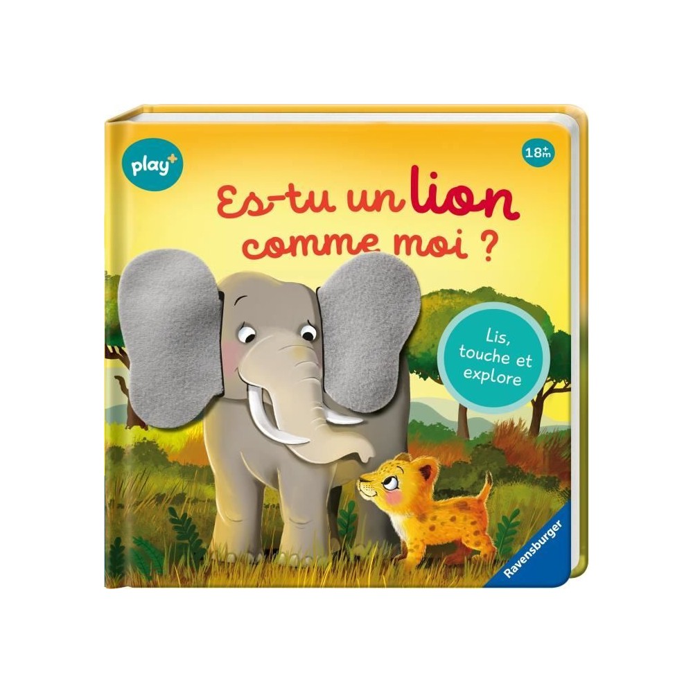 Ravensburger play+, Es-tu un lion comme moi ? , Livre, Premier âge, b