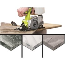 RYOBI - Scie a carrelage / matériaux 18V ONE+ - céramique - granit - marbre - béton - 102 mm x 16 mm + 1 disque diamant - LTS