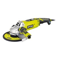 RYOBI - Meuleuse d'angle 2000 W 230 mm - 6 600 tr/min - poignée orientable 180° + disque métal 230 mm & clé de service - EAG