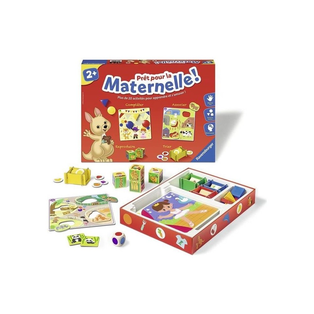 Pret pour la maternelle ! - Coffret complet éducatif - 20 activités