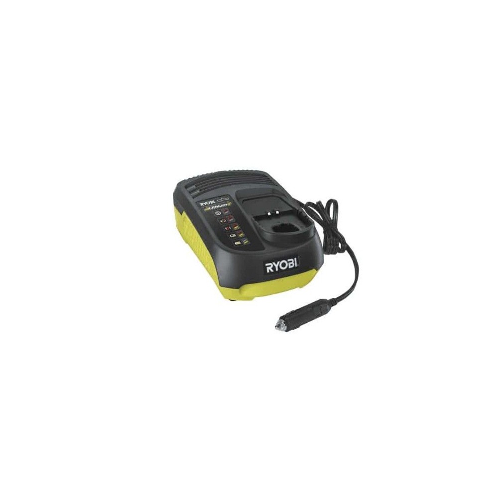 RYOBI - Chargeur de voiture lithium 18V ONE+ 1,8 A - compatible prise allume-cigare 12V - RC18-118C