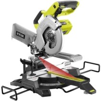 RYOBI - Scie a onglets radiale 216 mm 18V ONE+ - capacité 70 x 270 mm a 90° - guidage laser - Avec 1 lame 48 dents - R18MS216-