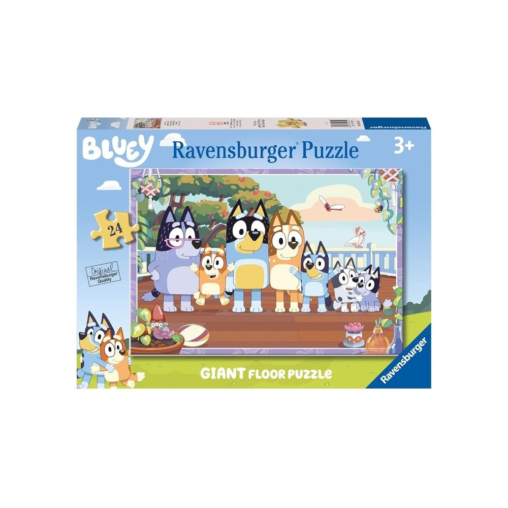 Puzzle Giant 24 pieces, Moment en famille/Bluey, Des3 ans, Aventure, 0