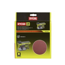 RYOBI - 10 disques diam. 150 mm autocollants grain 80 pour ponceuse a bande et a disque RBDS4601G - SD150A10