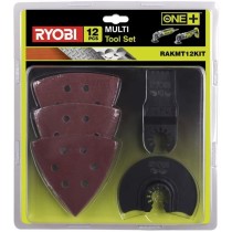 RYOBI - Kit d'accessoires multitool 12 pieces (1 lame segment + 1 lame segment pour bois + 10 patins abrasifs) - RAKMT12KIT