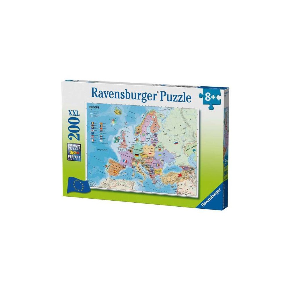 Ravensburger - Puzzle 200 pieces XXL - Carte d'Europe - Mixte - A part