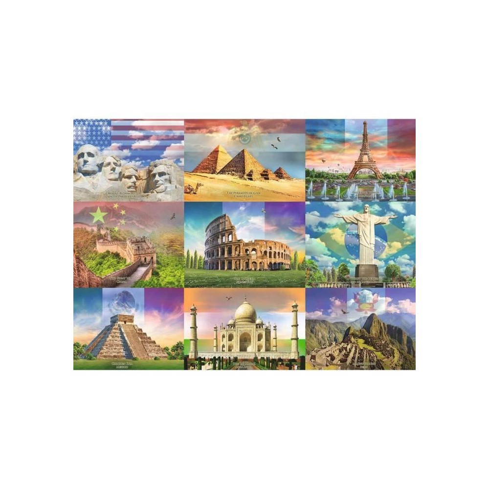 Puzzle Enfant 200 p XXL - Les monuments du monde - Ravensburger - Arch