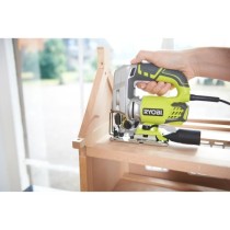 RYOBI - Scie sauteuse 600 W - 500-3 100 cp/min - 85 mm bois + coffret, buse d'aspiration, 5 lames & clé hexagonale - RJS850-KA5