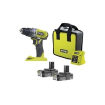 RYOBI - Perceuse a percussion compacte 18V ONE+ - 40 Nm - mandrin 10 mm + 2 batteries 2,0 Ah, chargeur, sac - R18PD2-220S