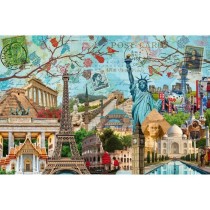 Puzzle 5000 pieces Carte Postale des Monuments, Adultes et enfants des