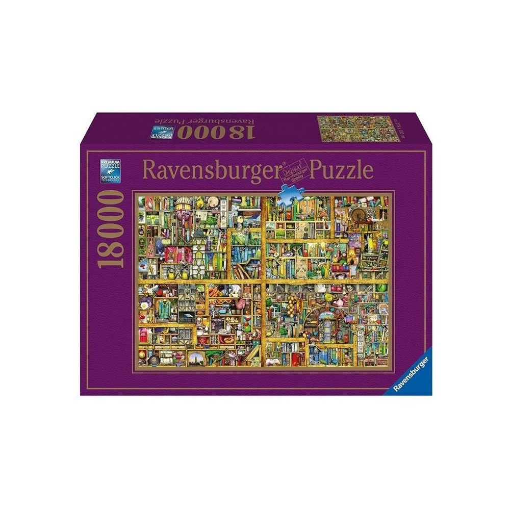 Puzzle 18 000 pieces Bibliotheque magique XXL, Colin Thompson, Adultes