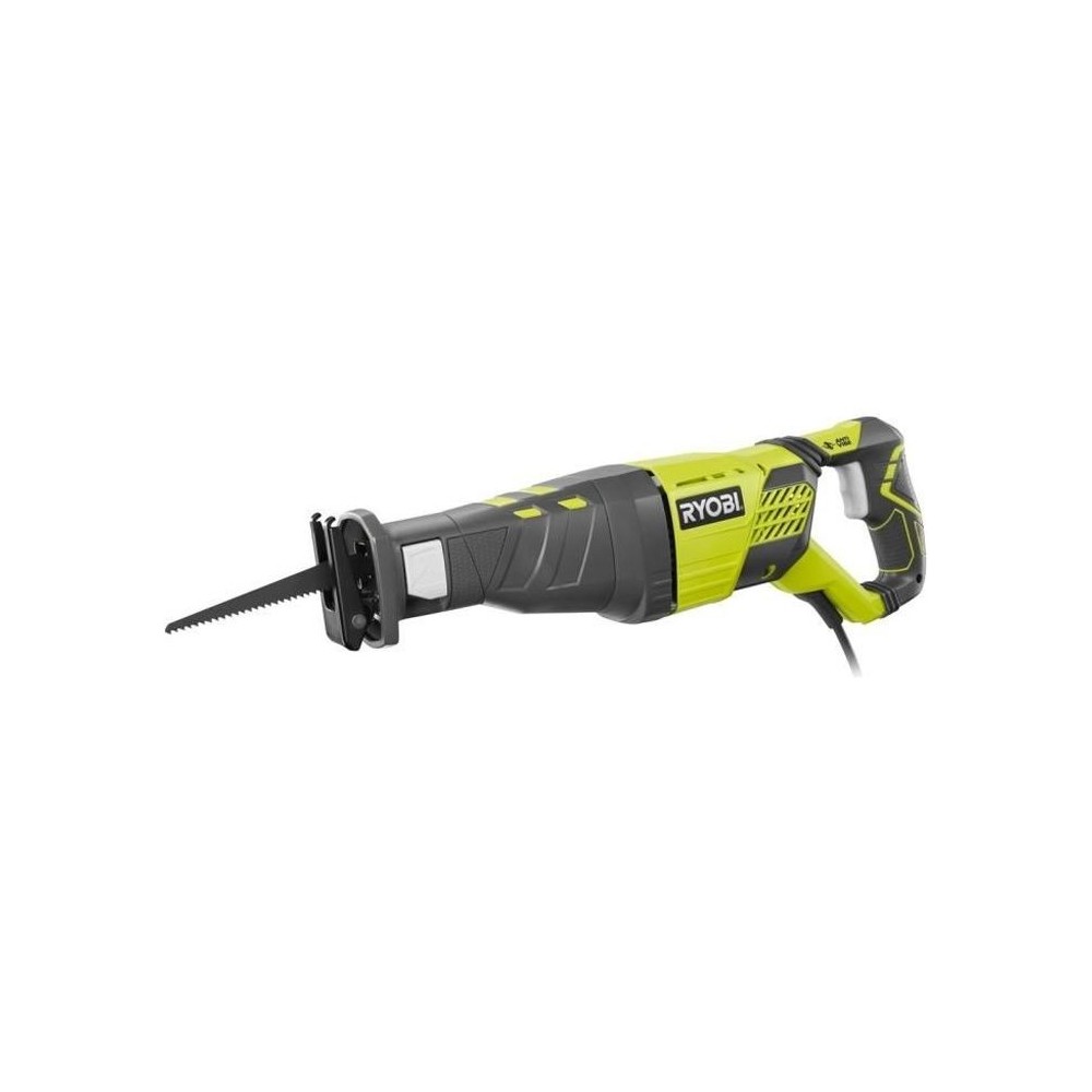 RYOBI - Scie sabre 1 200 W - 3 000 cp/min - 200 mm bois - poignée anti-vibration + coffret, 3 lames & clé hexagonale - RRS1200