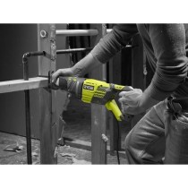 RYOBI - Scie sabre 1 200 W - 3 000 cp/min - 200 mm bois - poignée anti-vibration + coffret, 3 lames & clé hexagonale - RRS1200