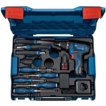 Perceuse-visseuse Bosch Professional GSR 12V-15 + outillage a main + 2