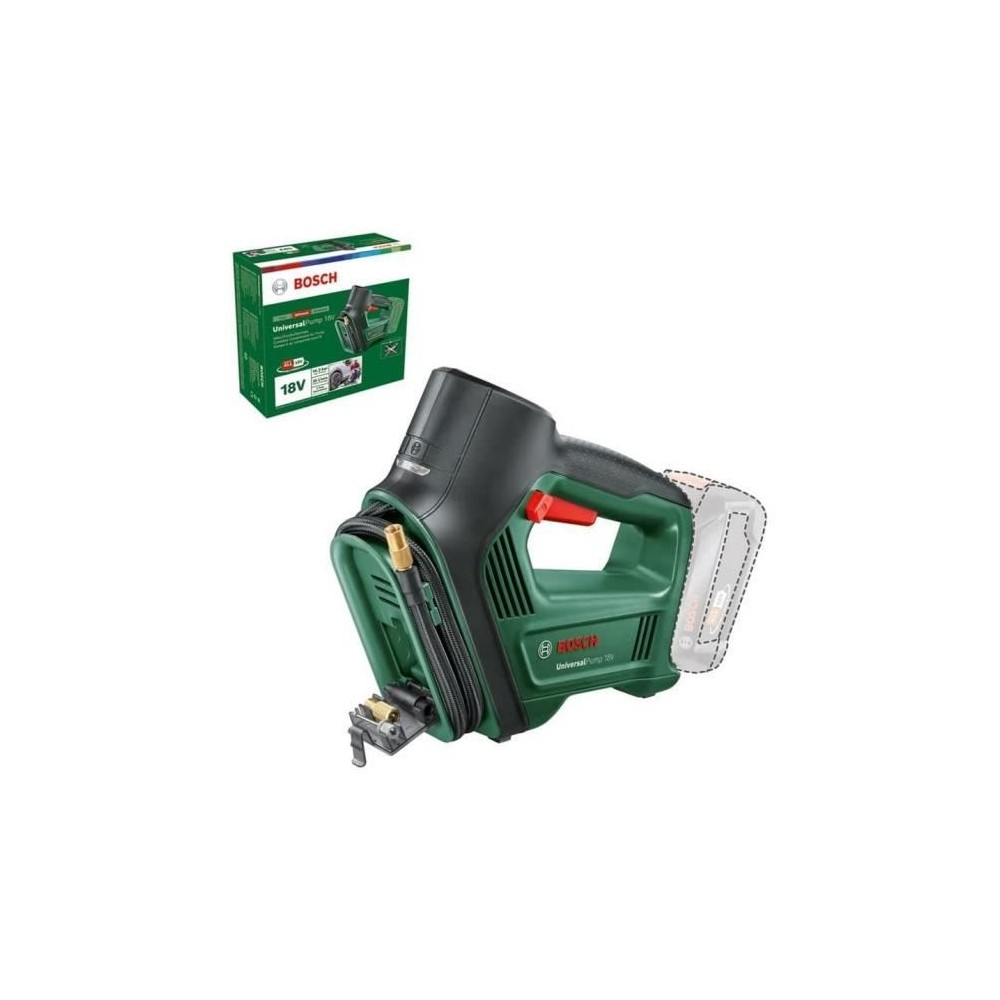 Compresseur sans fil Bosch UniversalPump 18V (livré sans batterie ni