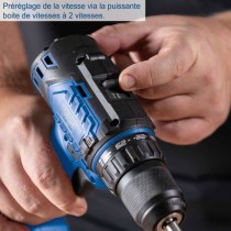 Perceuse-visseuse sans fil - SCHEPPACH - 20V IXES - Couple 60 Nm - Mandrin 13mm - sans batterie ni chargeur - BC-DD60-X