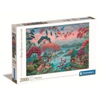 Puzzle - Clementoni - The Peaceful Jungle - 2000 pieces - Animaux - Mu