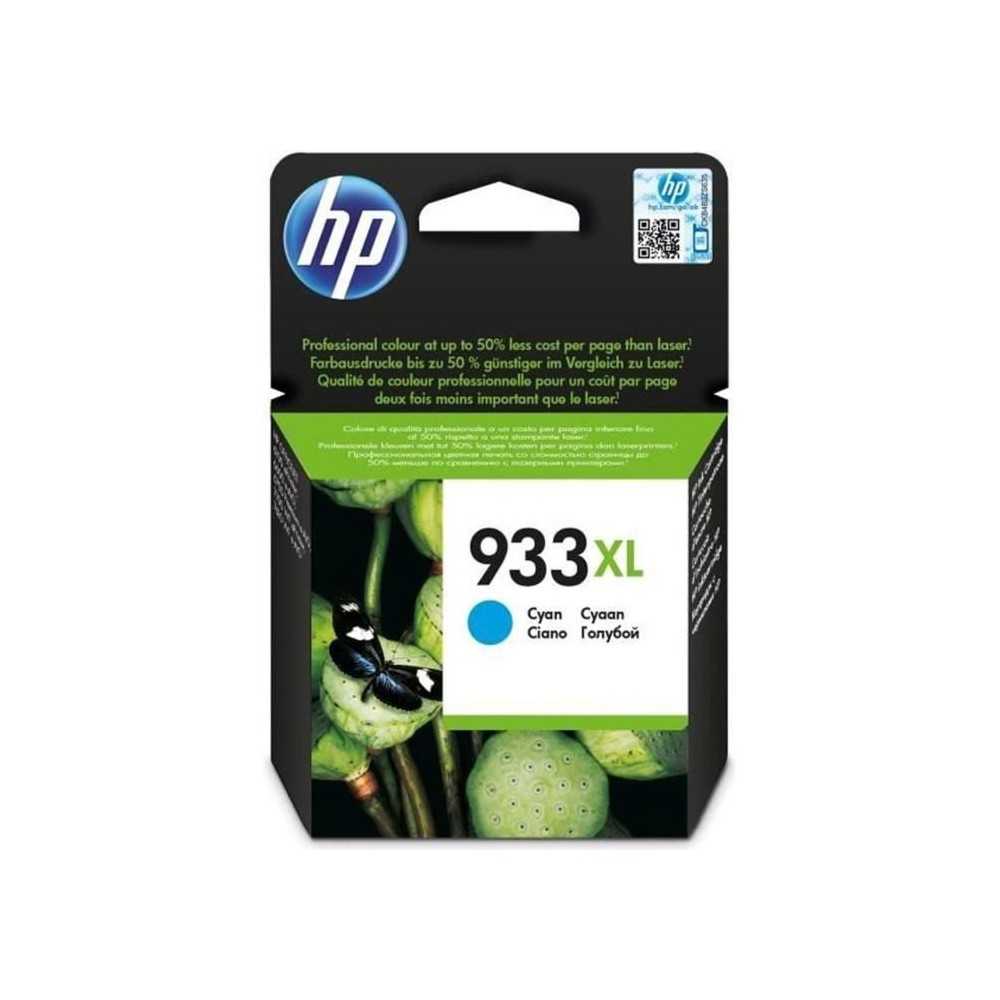 HP 933XL Cartouche d'encre cyan grande capacité authentique (CN054AE)