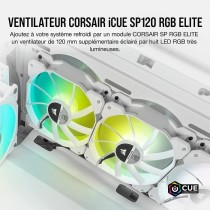 CORSAIR Ventilateur SP Series - White SP120 RGB ELITE - 120mm RGB LED