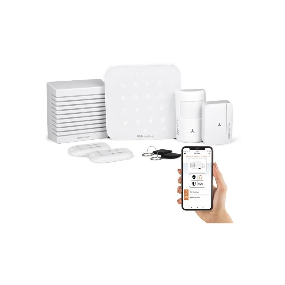 Alarme sans fil connectée Wi-Fi et GSM 4G - KitAlarm - SCS SENTINEL