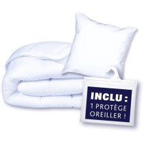 Pack Protection : Couette 140x200 cm + Taie d'oreiller + 1 Protege ore