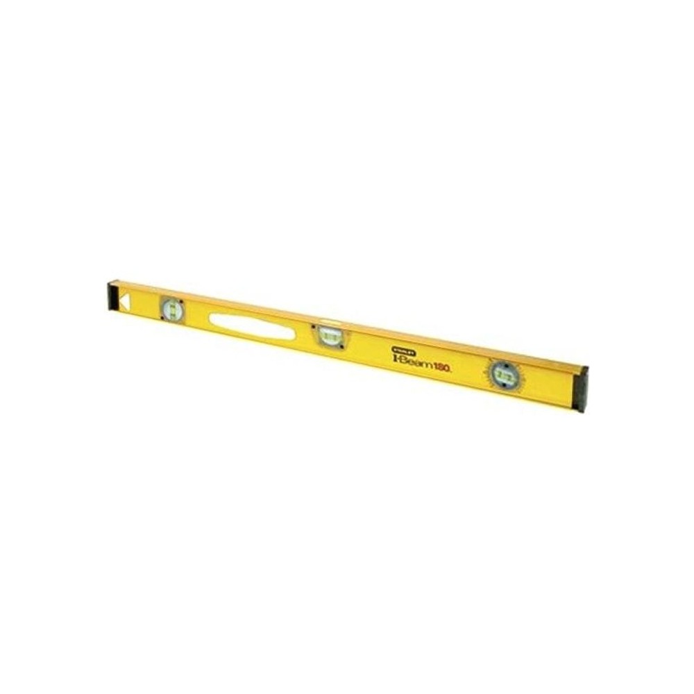 Niveau profilé I-Beam 180 en aluminium STANLEY - 1-42-920 - 60 cm - Précision +/-1,5mm/m