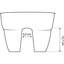 Jardiniere Cavaliere Osaka 19,5 L - EDA - Rouge bourgogne - pour Balco